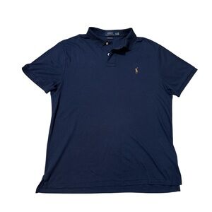 Ralph Lauren Classic Navy Flesh Pony Polo Shirt XL